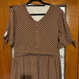 Super Cute Dresses Donovan Dots Cotton Nursing Rowena Maxi Dress
